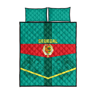 Support the Lions of Teranga - Senegal Football Quilt Bed Set