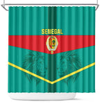 Support the Lions of Teranga - Senegal Football Shower Curtain