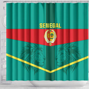 Support the Lions of Teranga - Senegal Football Shower Curtain