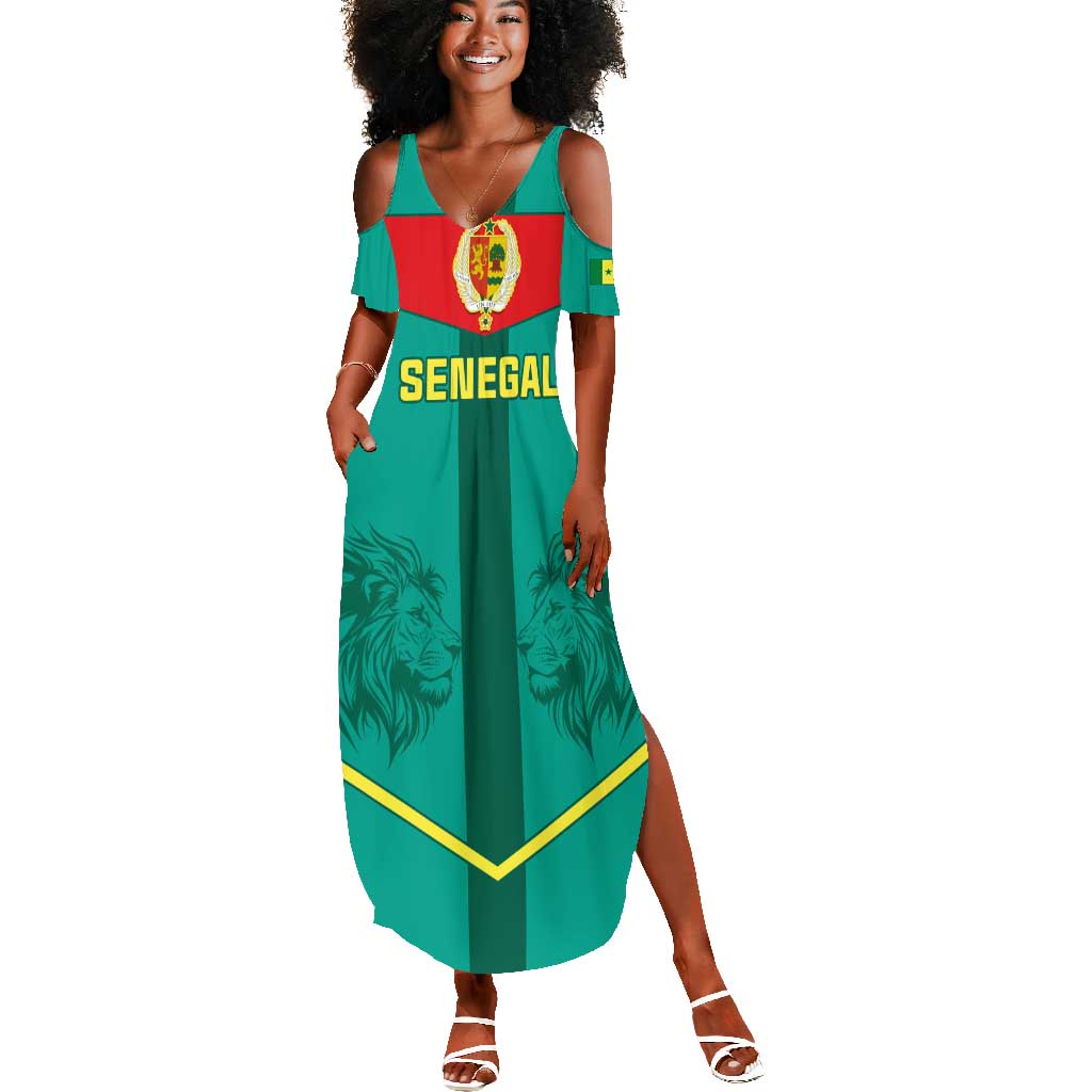 Support the Lions of Teranga - Senegal Football Summer Maxi Dress