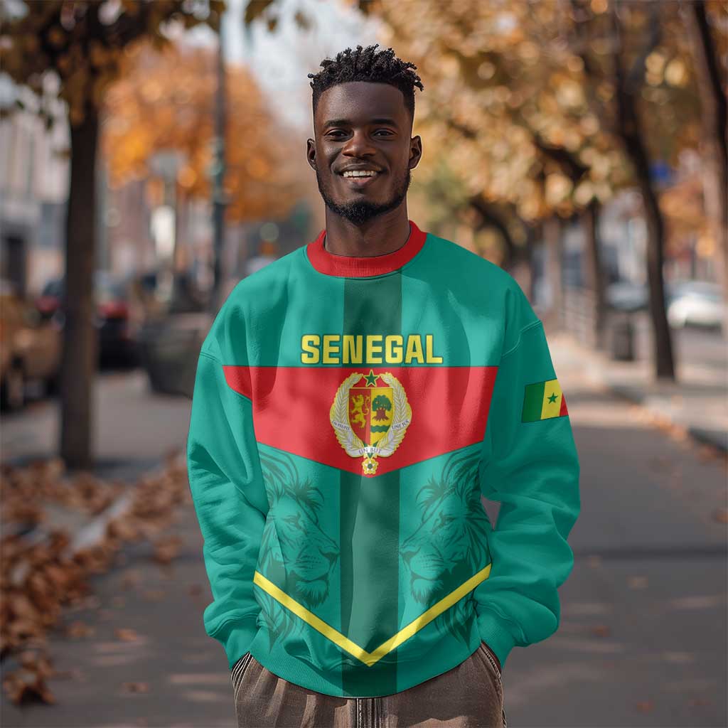 Support the Lions of Teranga - Senegal Football Sweatshirt