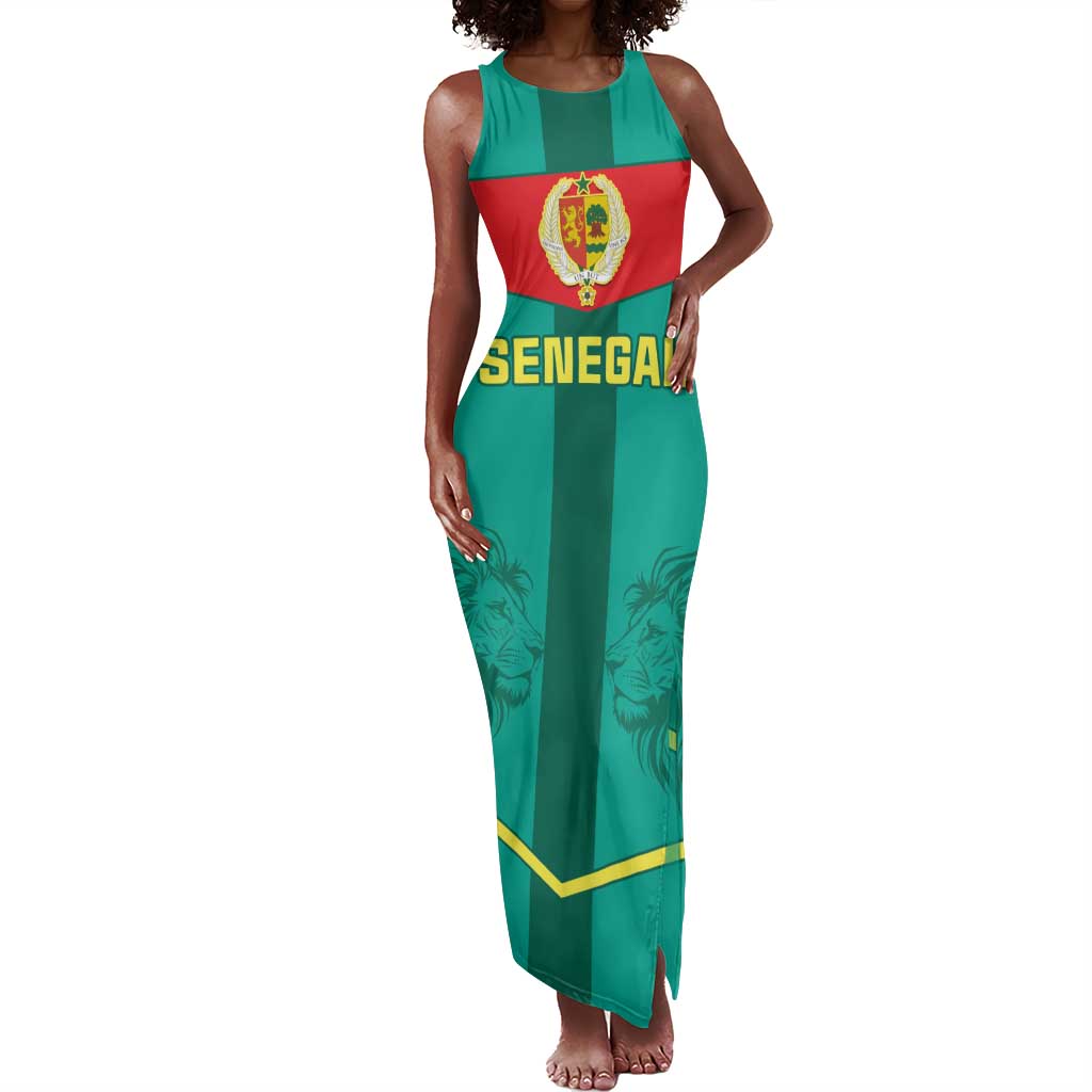 Support the Lions of Teranga - Senegal Football Tank Maxi Dress