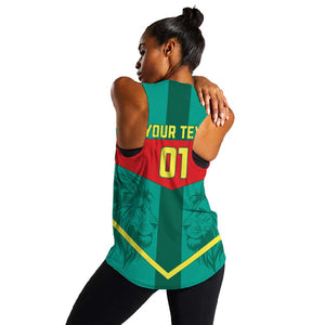 Support the Lions of Teranga - Senegal Football Women Racerback Tank