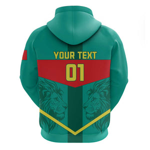 Support the Lions of Teranga - Senegal Football Zip Hoodie