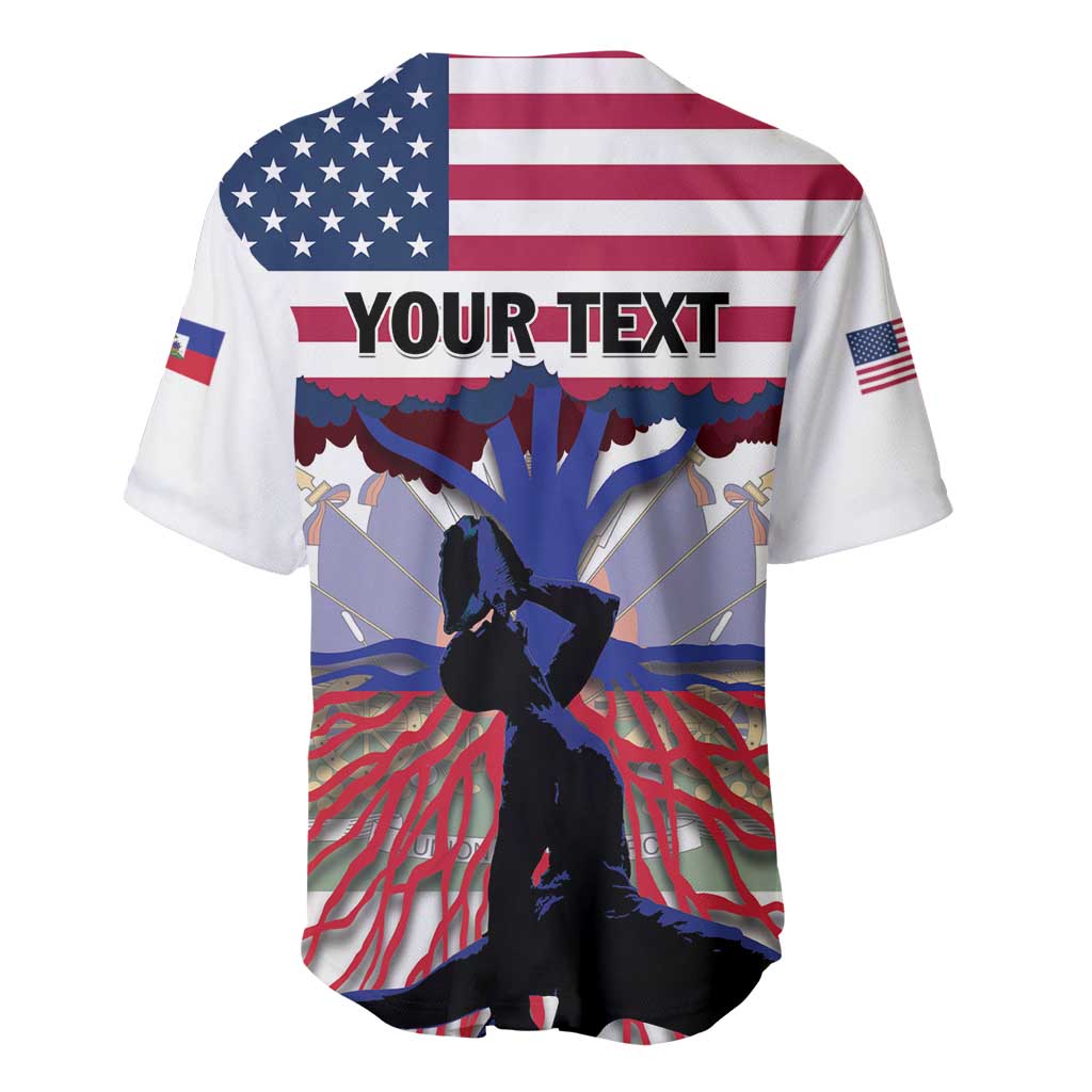 Afro Haiti Heritage Month 2025 Baseball Jersey American Raised With Haitian Roots
