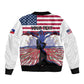 Afro Haiti Heritage Month 2025 Bomber Jacket American Raised With Haitian Roots