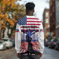 Afro Haiti Heritage Month 2025 Long Sleeve Shirt American Raised With Haitian Roots