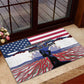 Afro Haiti Heritage Month 2025 Rubber Doormat American Raised With Haitian Roots