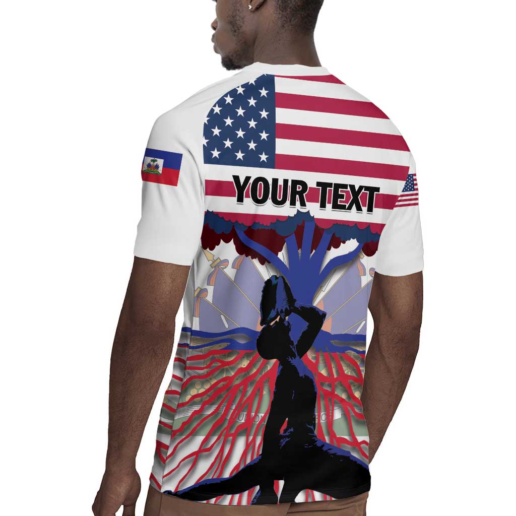 Afro Haiti Heritage Month 2025 Rugby Jersey American Raised With Haitian Roots
