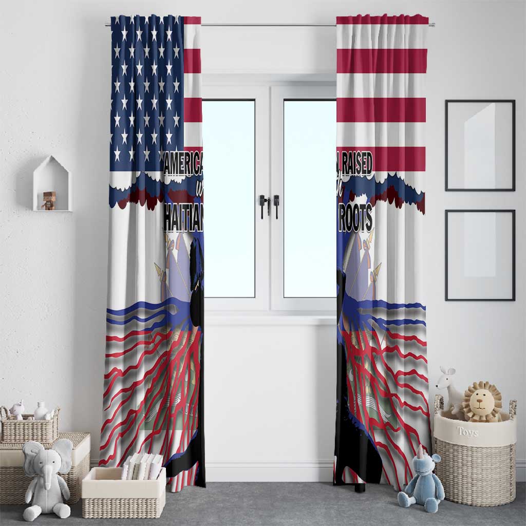 Afro Haiti Heritage Month 2025 Window Curtain American Raised With Haitian Roots