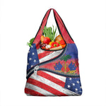 Haitian Americans Zipper Stylized Grocery Bag Haiti Heritage Month 2025