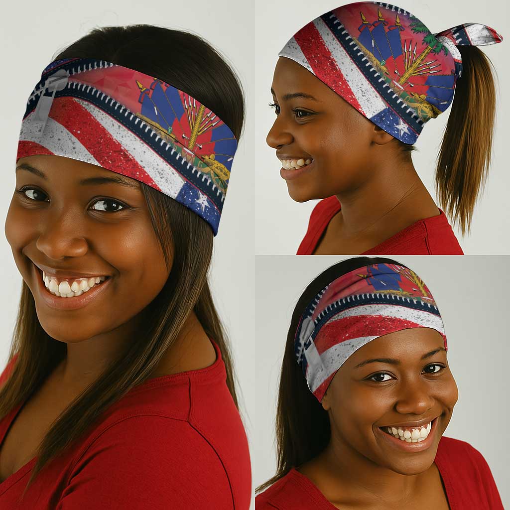 Haitian Americans Zipper Stylized Neck Gaiter Haiti Heritage Month 2025 LT01