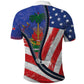 Haitian Americans Zipper Stylized Polo Shirt Haiti Heritage Month 2025