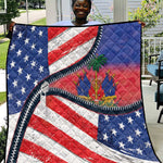 Haitian Americans Zipper Stylized Quilt Haiti Heritage Month 2025