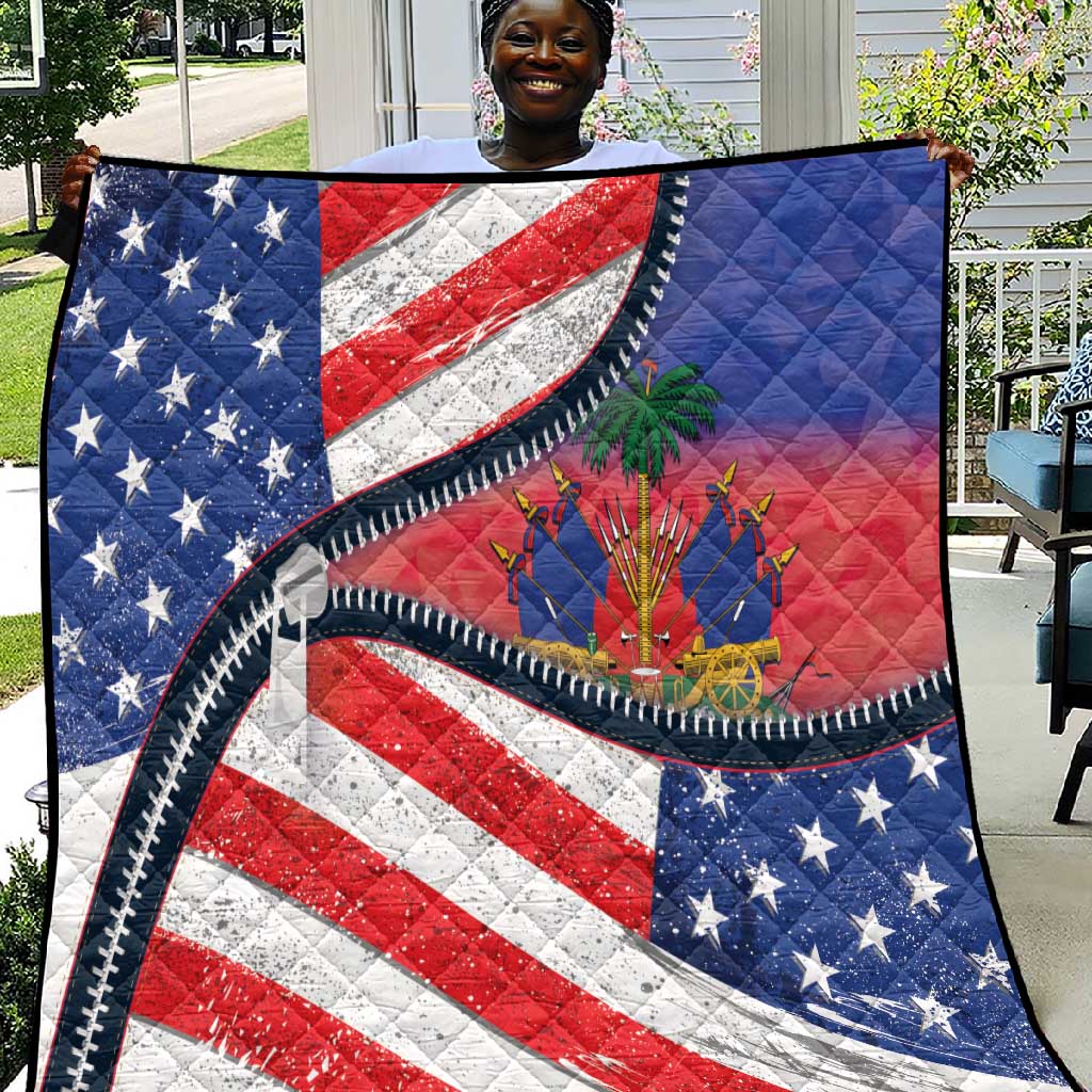 Haitian Americans Zipper Stylized Quilt Haiti Heritage Month 2025