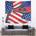 Haitian Americans Zipper Stylized Tapestry Haiti Heritage Month 2025