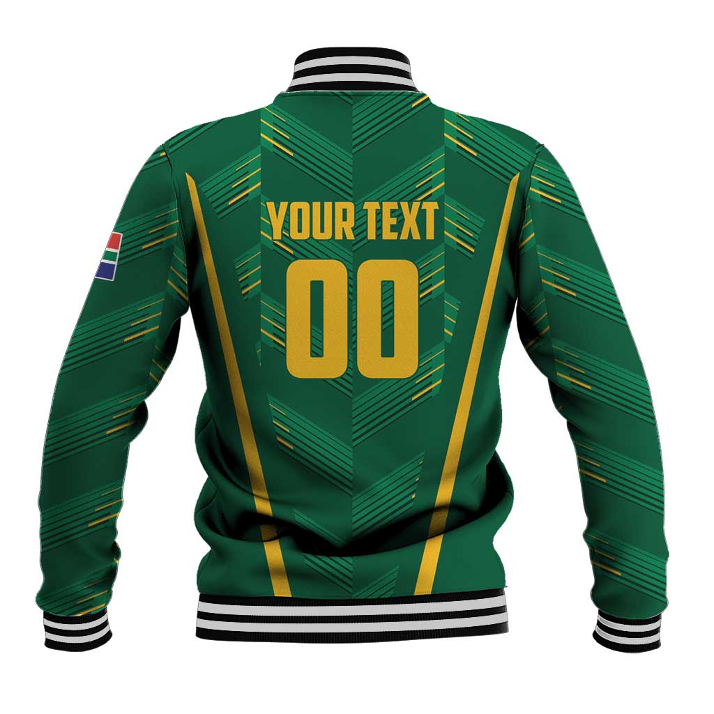Custom South Africa Cricket Baseball Jacket SA Protea Woza Nawe