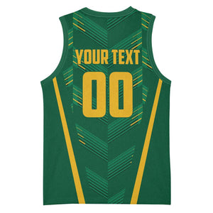 Custom South Africa Cricket Basketball Jersey SA Protea Woza Nawe LT01