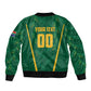 Custom South Africa Cricket Bomber Jacket SA Protea Woza Nawe