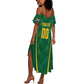 Custom South Africa Cricket Summer Maxi Dress SA Protea Woza Nawe