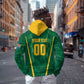Custom South Africa Cricket Zip Hoodie SA Protea Woza Nawe