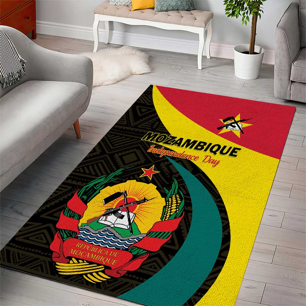 Mozambique Independence Day Area Rug Muzambhiki 1975 Anniversary