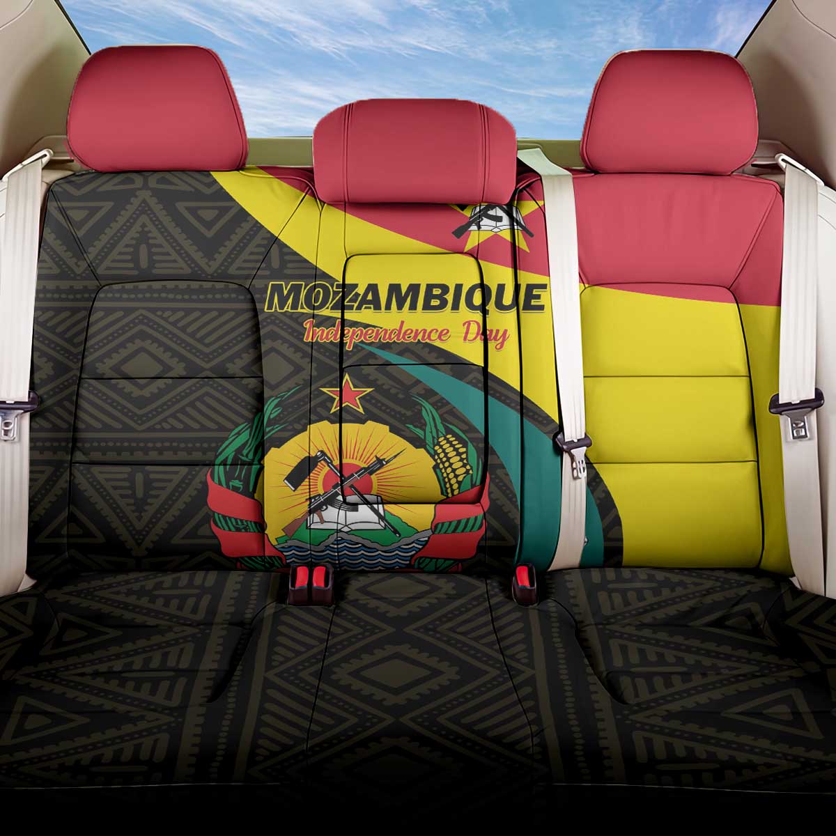 Mozambique Independence Day Back Car Seat Cover Muzambhiki 1975 Anniversary