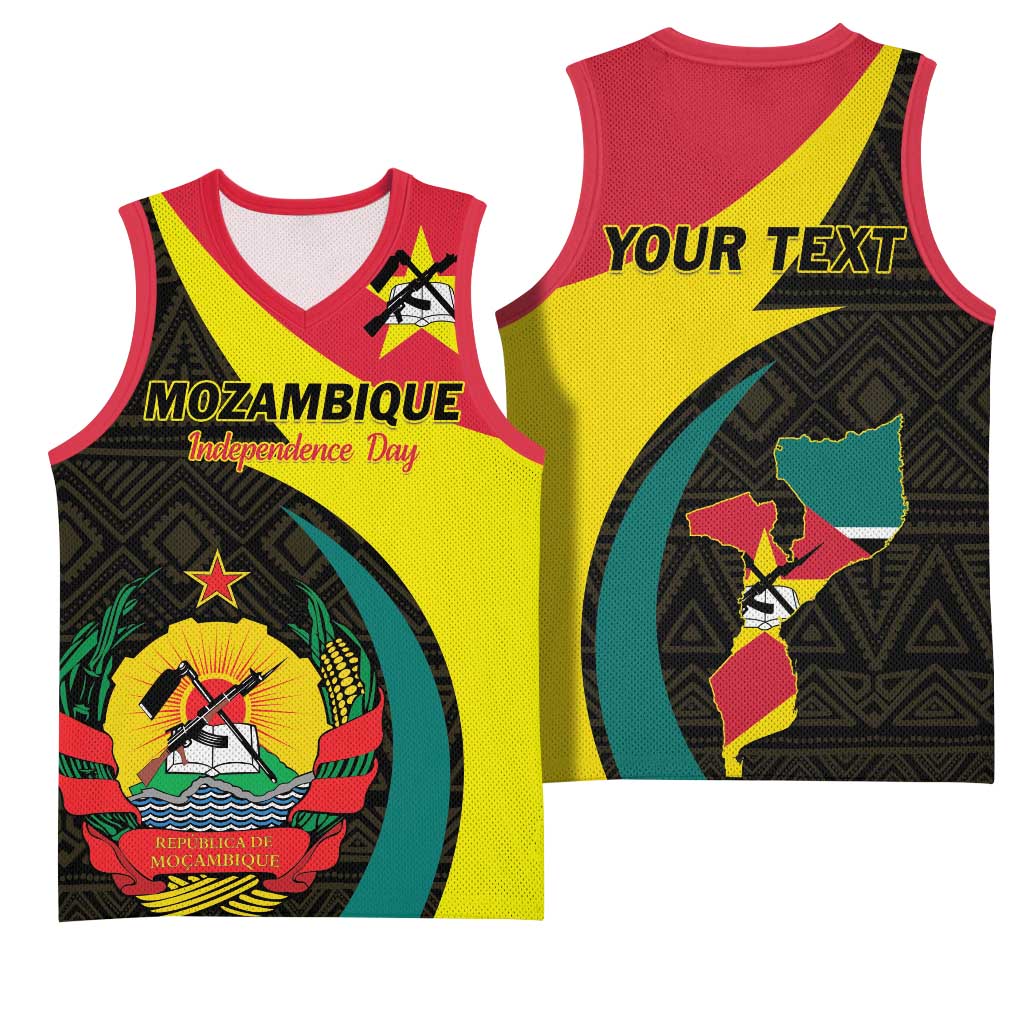 Mozambique Independence Day Basketball Jersey Muzambhiki 1975 Anniversary LT01