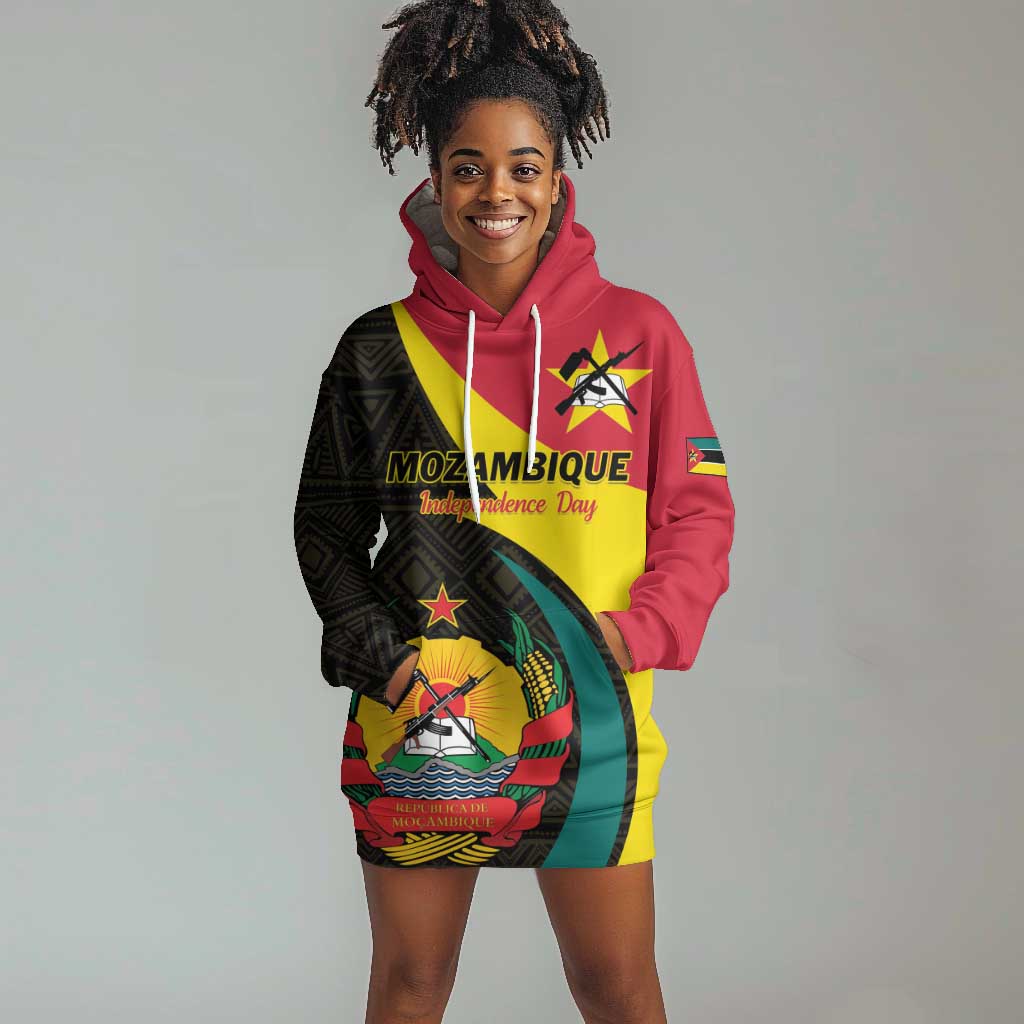 Mozambique Independence Day Hoodie Dress Muzambhiki 1975 Anniversary