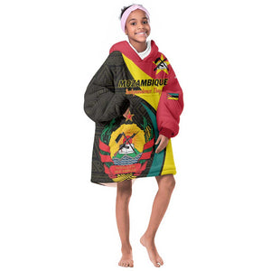 Mozambique Independence Day KId Wearable Blanket Hoodie Muzambhiki 1975 Anniversary