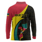 Mozambique Independence Day Long Sleeve Polo Shirt Muzambhiki 1975 Anniversary