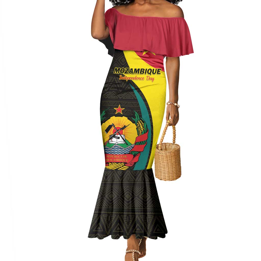 Mozambique Independence Day Mermaid Dress Muzambhiki 1975 Anniversary