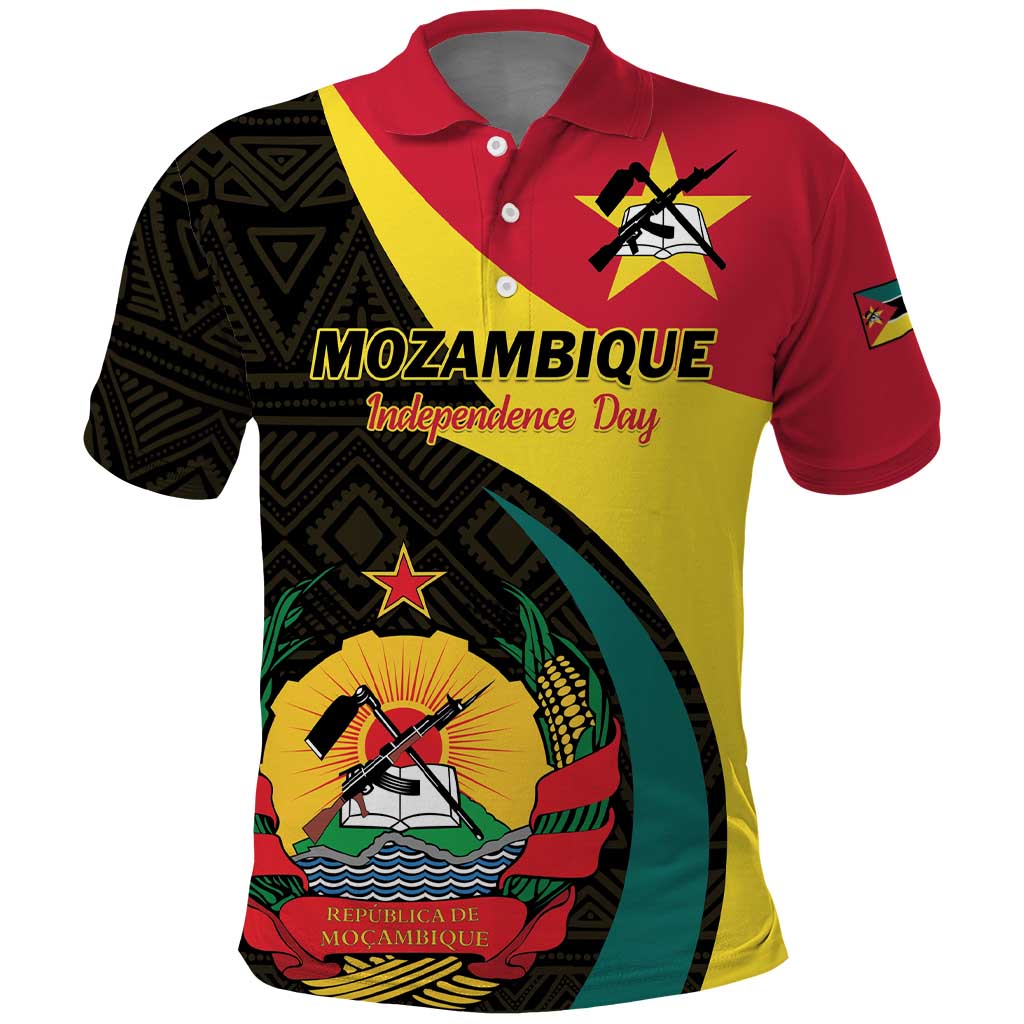 Mozambique Independence Day Polo Shirt Muzambhiki 1975 Anniversary