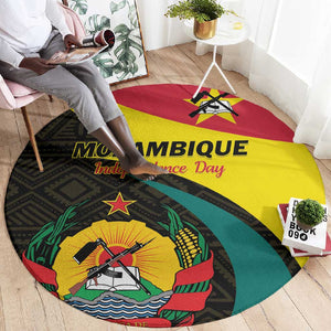 Mozambique Independence Day Round Carpet Muzambhiki 1975 Anniversary