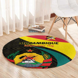 Mozambique Independence Day Round Carpet Muzambhiki 1975 Anniversary