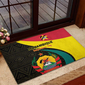 Mozambique Independence Day Rubber Doormat Muzambhiki 1975 Anniversary