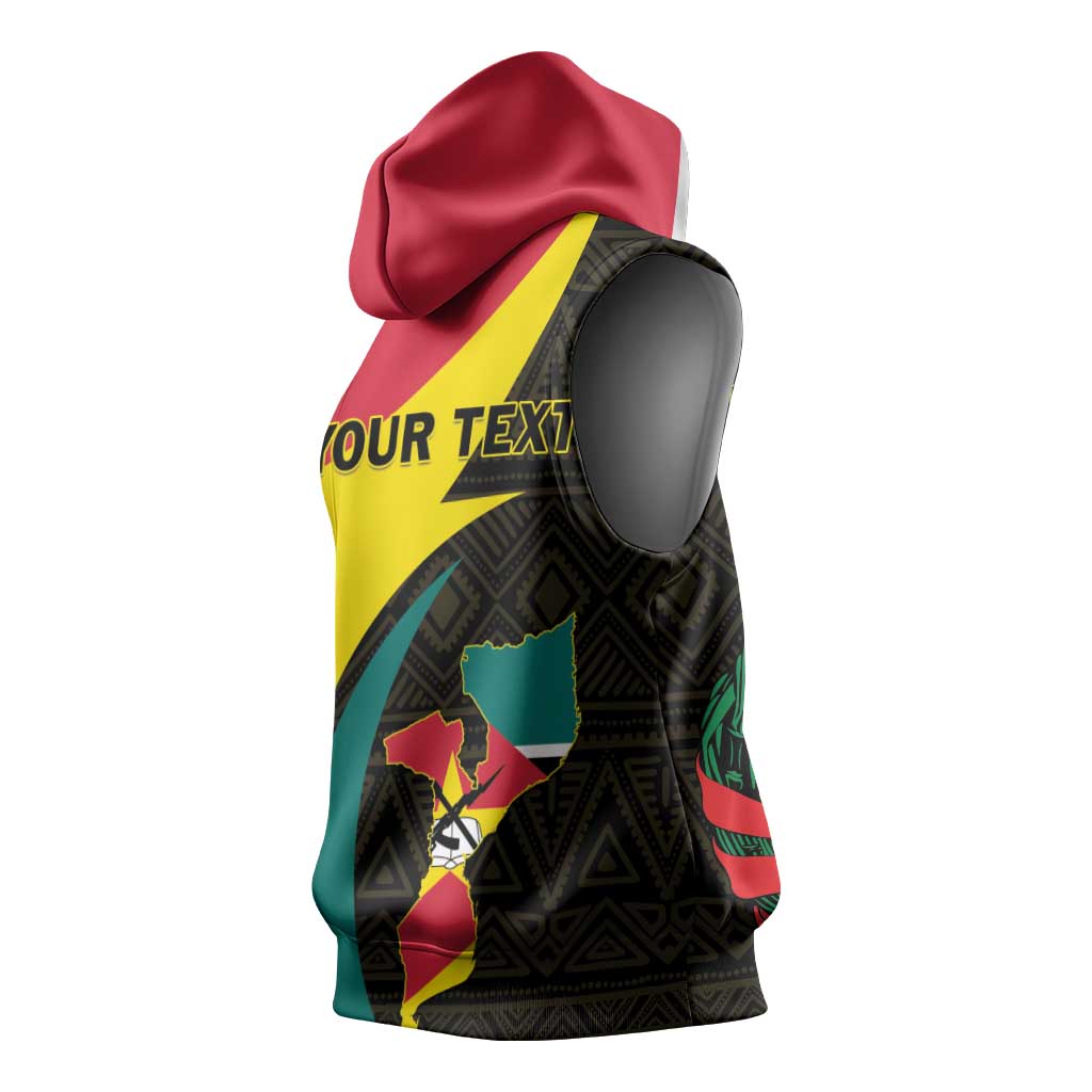 Mozambique Independence Day Sleeveless Hoodie Muzambhiki 1975 Anniversary - African Pride