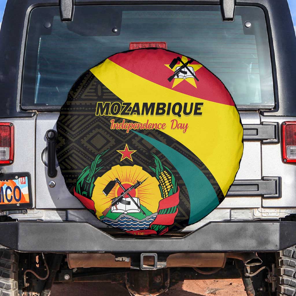 Mozambique Independence Day Spare Tire Cover Muzambhiki 1975 Anniversary