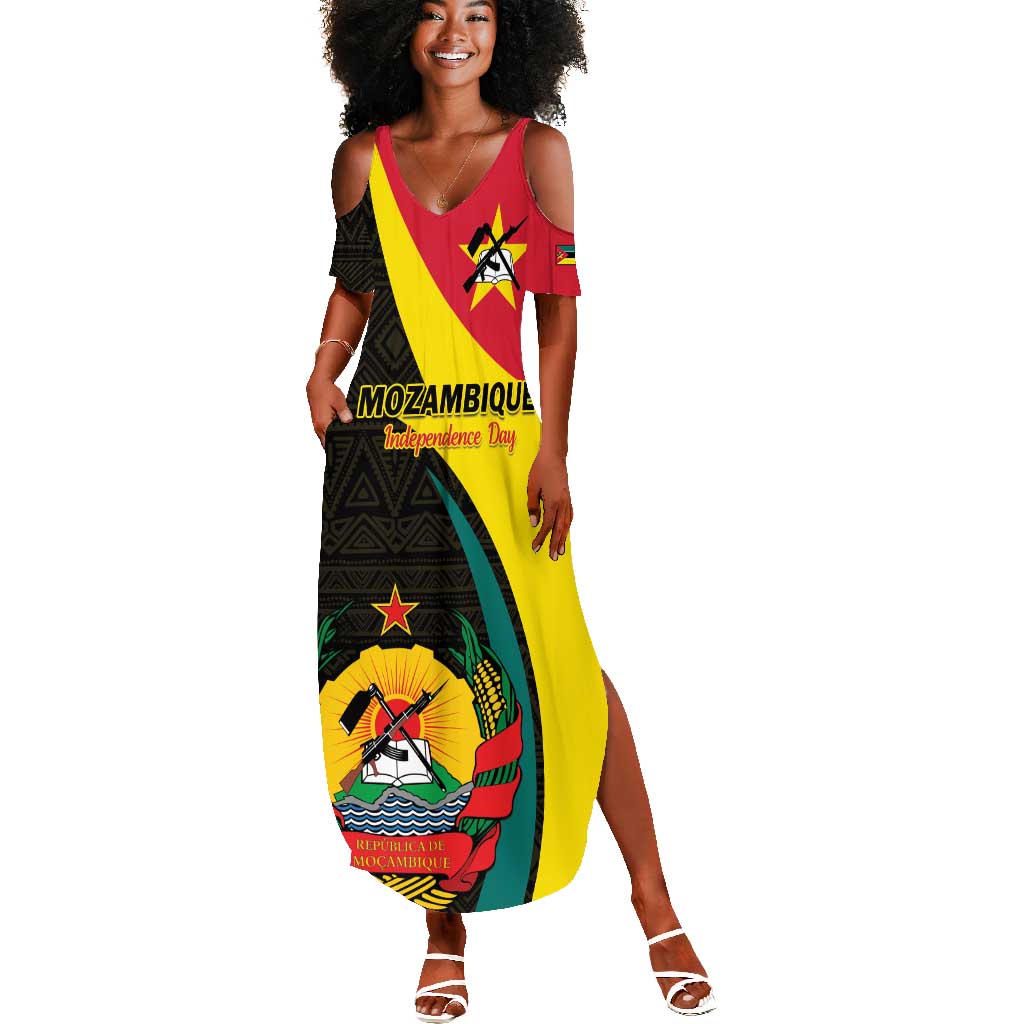 Mozambique Independence Day Summer Maxi Dress Muzambhiki 1975 Anniversary