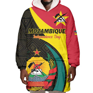 Mozambique Independence Day Wearable Blanket Hoodie Muzambhiki 1975 Anniversary