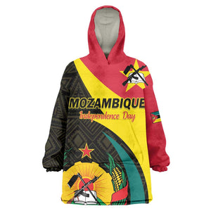 Mozambique Independence Day Wearable Blanket Hoodie Muzambhiki 1975 Anniversary