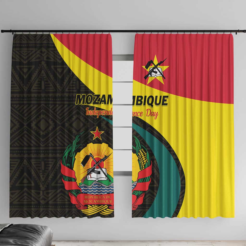 Mozambique Independence Day Window Curtain Muzambhiki 1975 Anniversary