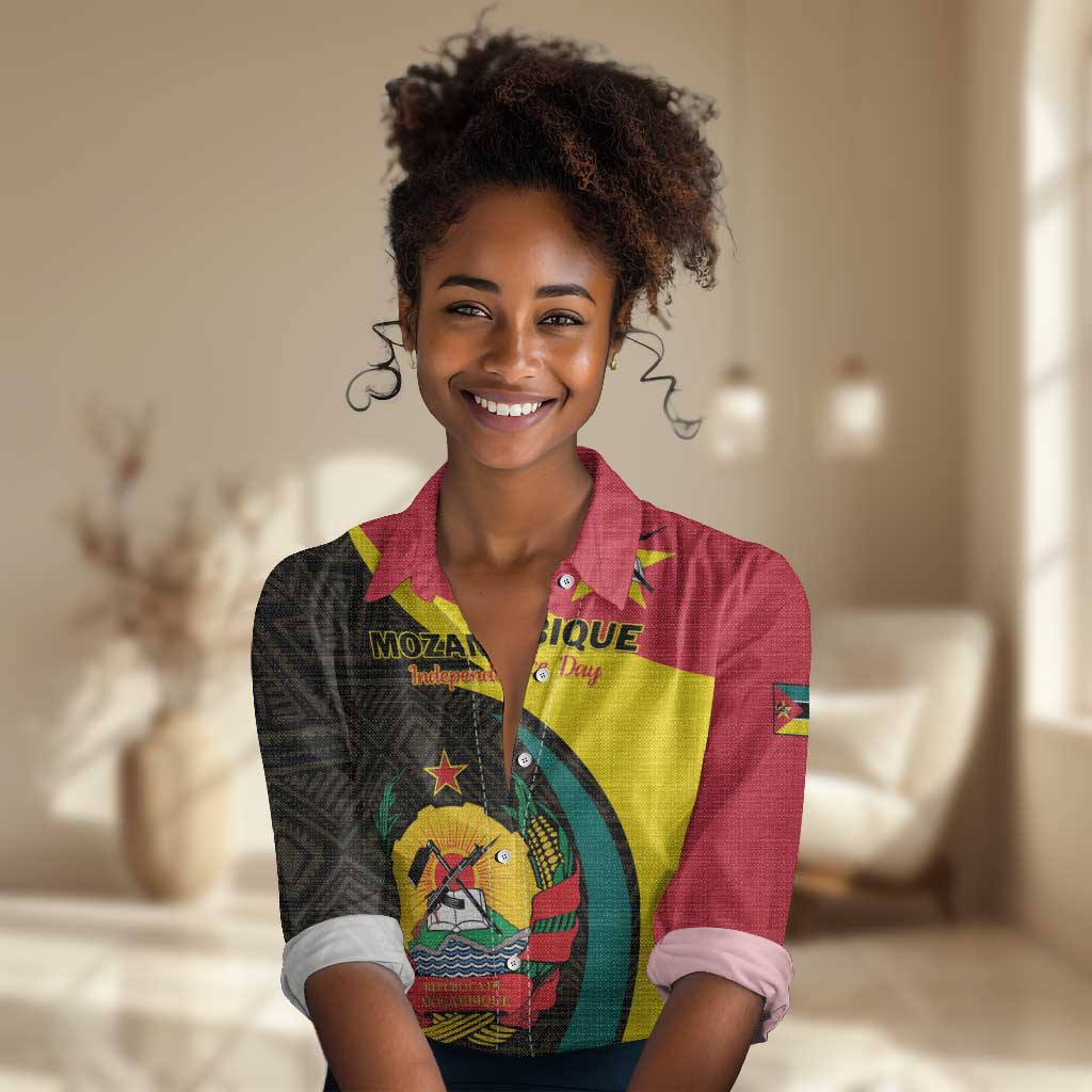 Mozambique Independence Day Women Casual Shirt Muzambhiki 1975 Anniversary LT01
