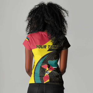 Mozambique Independence Day Women V-Neck T-Shirt Muzambhiki 1975 Anniversary