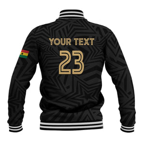 Custom Football 2026 Ghana Baseball Jacket Black Stars Rise