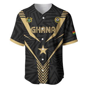 Custom Football 2026 Ghana Baseball Jersey Black Stars Rise