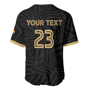 Custom Football 2026 Ghana Baseball Jersey Black Stars Rise