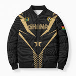 Custom Football 2026 Ghana Bomber Puffer Jacket Black Stars Rise