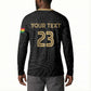 Custom Football 2026 Ghana Button Sweatshirt Black Stars Rise
