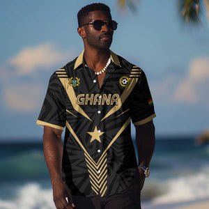 Custom Football 2026 Ghana Hawaiian Shirt Black Stars Rise